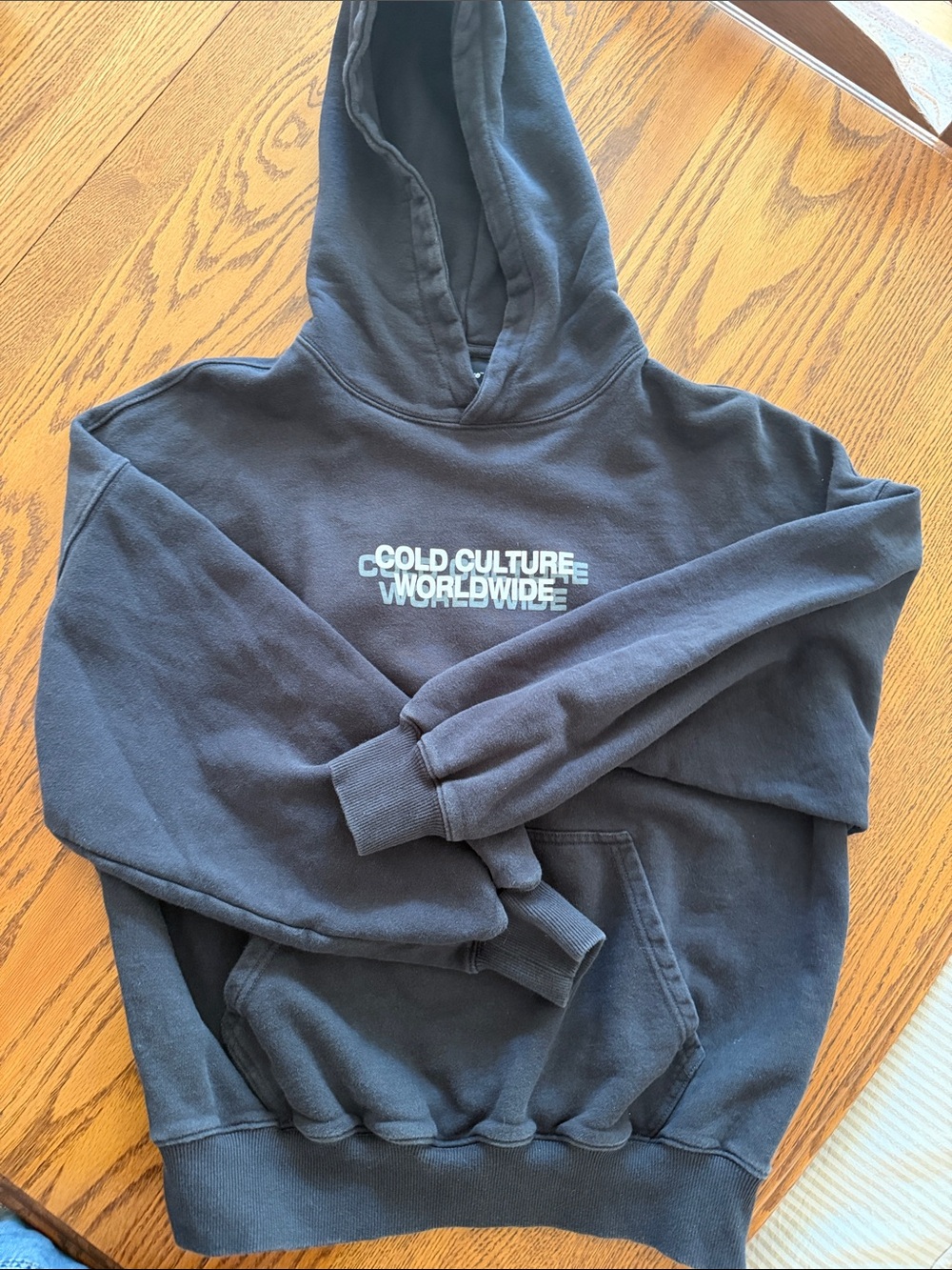 Cold Culture Worldwide Black Men's Pullover Hoodie - Picture 2 of 3